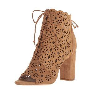 Lace block heel boots hot sale